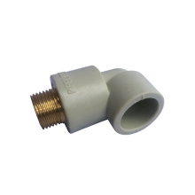 High Temperature Resistance Non-toxic Plastic Pipe Fittings Ppr Male Elbow Ppr Pipe Fitting